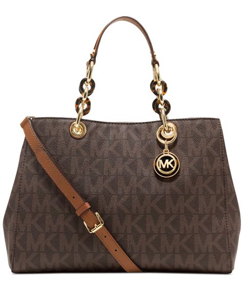 michael kors cynthia medium satchel price|Michael Kors manhattan contrast trim.